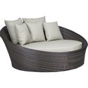 Ver imagem 1 de Chaise em Alumínio e Fibra Sintética com Almofadas para Área, Decoração, Sófa