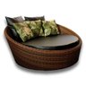 Chaise Sofá em Alumínio e Fibra Sintética para Área externa, Piscina, Jardim - 1