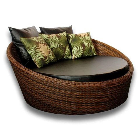 Chaise Sofá em Alumínio e Fibra Sintética para Área externa, Piscina, Jardim