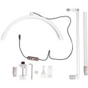 Ver imagem 3 de Luminaria Estetica Suporte Mesa Celular Meia Lua 3 Tons Ajustavel Maquiagem Manicure Tatuagem Estudi