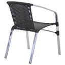 Ver mais imagens de Kit - Jogo de 4 Cadeiras e Mesa Floripa em Alumínio com 2 Espreguiçadeiras Roma Regulável + - Preto