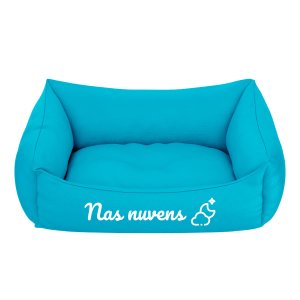 Cama Pet Para Cachorro E Gato Pequeno Azul Nas Nuvens:Azul