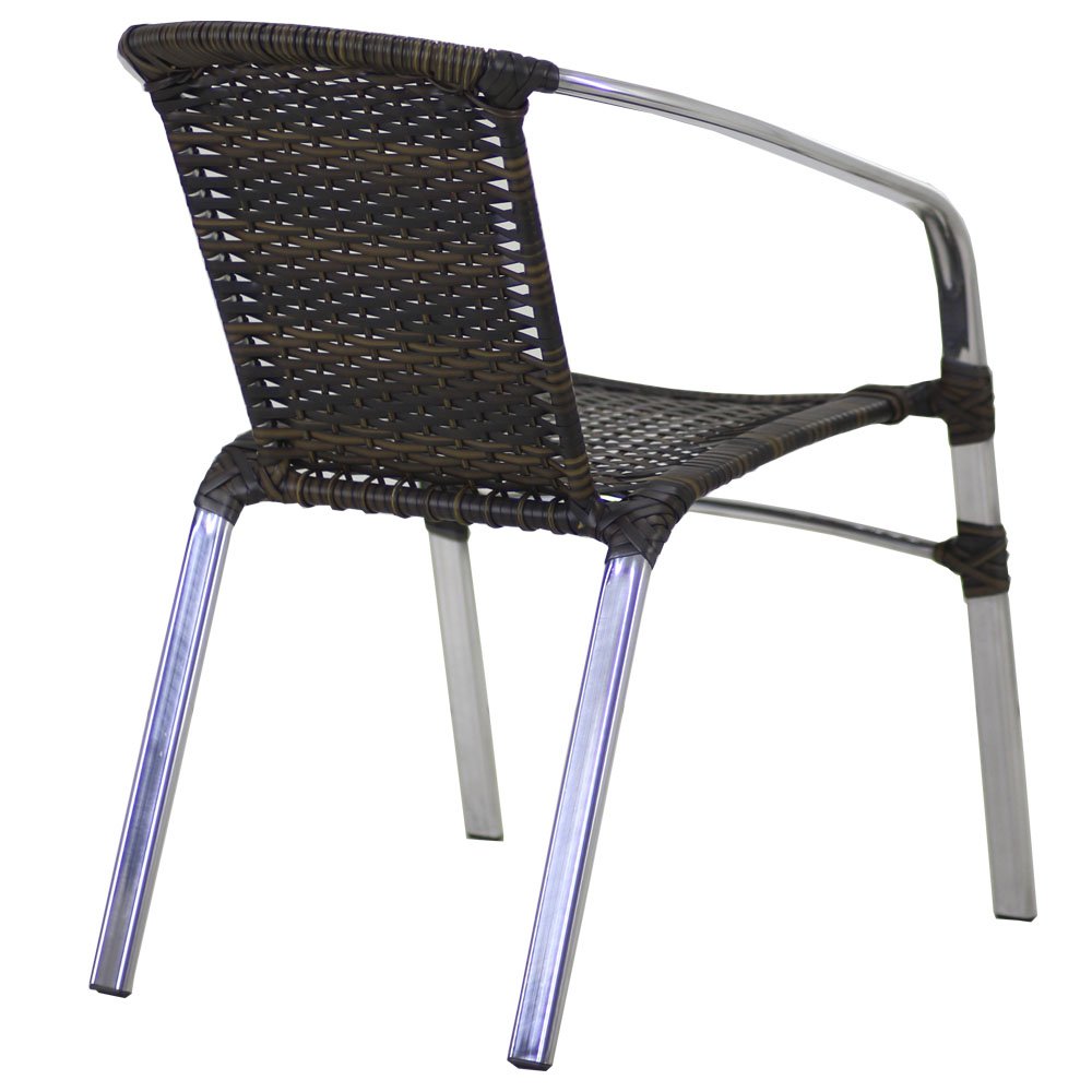 Conjunto de 4 Cadeiras e Mesa Floripa em Alumíno para Jardim e Piscina - Pedra Ferro - 3