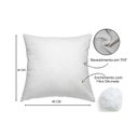 Ver imagem 2 de Kit 2 Refis Enchimento para Almofada em Fibra Siliconada 40x40 Cm