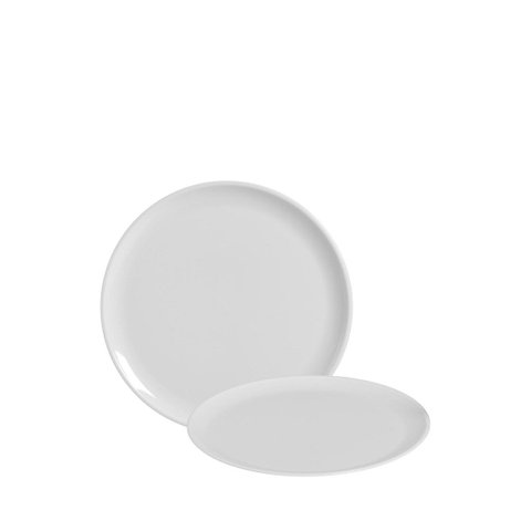 Kit 10 Bandeja Prato Redondo Servir Bolo Festa Branco 32cm
