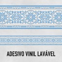 Ver imagem 2 de Faixa Decorativa Adesiva (autocolante) - Efeito Relevo Azul