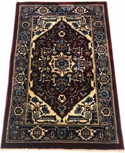 Tapete Kasakh 1536 Vermelho 95x60cm Persa Industrializado - 1