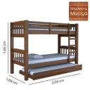 Ver imagem 2 de Treliche Madeira Maciça Itália - Castanho