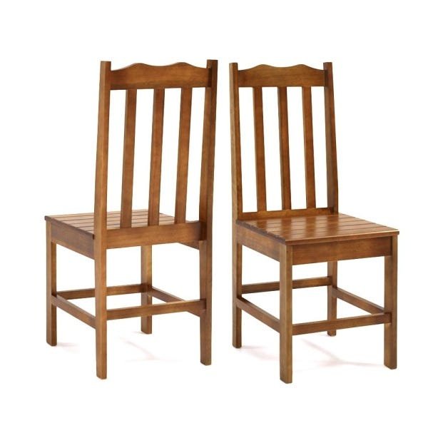Conjunto de Mesa Madeira Maciça com 6 Cadeiras Essência - Mel