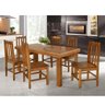 Conjunto de Mesa Madeira Maciça com 6 Cadeiras Essência - Mel - 2