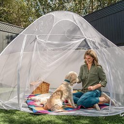 Mosquiteiro Tenda Branco Cama Casal Dobrável Pratico e - 2