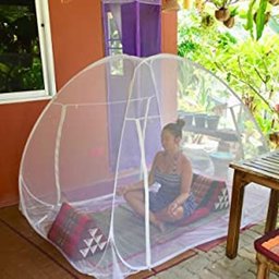 Mosquiteiro Tenda Branco Cama Casal Dobrável Pratico e - 9