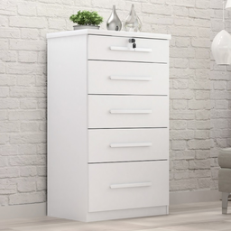 Cômoda Lara 5 Gavetas - Branco - 1