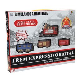 Brinquedo Antigo Trem Expresso com Trilhos - 2