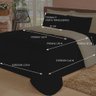 Jogo de Cama Queen com Edredom Lençol Fronha Função Cobre Leito e Cobertor - 4