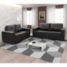 Conjunto Sofás 3 e 2 Lugares La Paz Simbal Laminado Malbeck Preto - 5