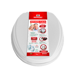 Assento Sanitário Almofadado Elevado 7,5cm - 2
