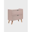 Ver imagem 5 de Gabinete para Banheiro com Tampo Cuba e Espelheira Organica 80cm Retro Mdf Rosa Milano - On Móveis