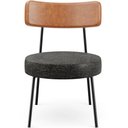 Ver imagem 7 de Kit 02 Poltronas Decorativas Sala De Estar Fixa Londres L02 Couríssimo Camel Linho Chumbo - Lyam