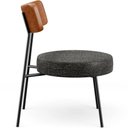 Ver imagem 6 de Kit 02 Poltronas Decorativas Sala De Estar Fixa Londres L02 Couríssimo Camel Linho Chumbo - Lyam
