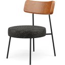 Ver imagem 3 de Kit 02 Poltronas Decorativas Sala De Estar Fixa Londres L02 Couríssimo Camel Linho Chumbo - Lyam