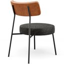 Ver mais imagens de Kit 02 Poltronas Decorativas Sala De Estar Fixa Londres L02 Couríssimo Camel Linho Chumbo - Lyam