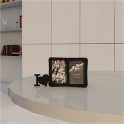 Porta-Retrato Quadro Para Decorar Presentear Namorado Namorada Romance I Love Preto - 3