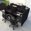 Ver imagem 1 de Espaço de Trabalho Call Center para 4 Pessoas 1,87m Pre F5 Cor:preto