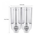 Ver imagem 2 de Dispenser Duplo Shampoo Alcool Gel Sabonete Liquido Hotel Shopping