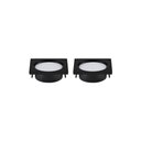 Ver imagem 1 de Kit 2 Spots de Embutir para Móvel Nordecor Alua Quadrado Led 2w Bivolt Preto 4000k Luz Neutra 6578