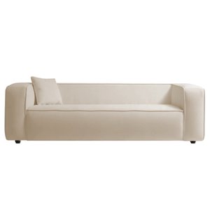 Sofá 2 Lugares 160cm Orgânico Luxo Recepção Cecília Linho Bege - Amarena Móveis