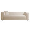 Sofá 2 Lugares 160cm Orgânico Luxo Recepção Cecília Linho Bege - Amarena Móveis - 1