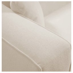 Sofá 2 Lugares 160cm Orgânico Luxo Recepção Cecília Linho Bege - Amarena Móveis - 8