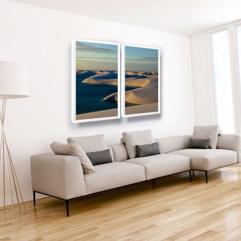 Quadros Decorativos Dunas Lençóis Maranhenses Moldura