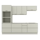 Ver imagem 2 de Cozinha Compacta 100% MDF Torre Quente 2 Fornos e Balcão 80cm com Tampo para Cooktop Fineze
