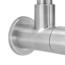 Ver imagem 3 de Torneira Cozinha Inox Escovado Parede Flexível Gourmet Preto