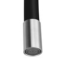 Ver imagem 4 de Torneira Cozinha Inox Escovado Parede Flexível Gourmet Preto