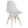 KIT - Mesa redonda Eames 70 cm branco + 3 cadeiras Eiffel DSW Cinza claro - 4