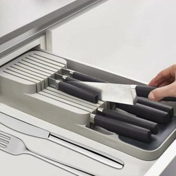 Organizador Faca Gaveta Sebo Faqueiro Separação Porta Talheres Caixa Cozinha - 1