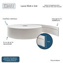 Ver imagem 3 de Rodapé Eva Flexível Autoadesivo 10cm X 1cm Lucca 06 Metros