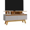 Rack para Tv até 50 Polegadas Rubi 2 Portas Naturalle/off White - Móveis Bechara - 2