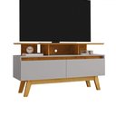 Ver imagem 2 de Rack para Tv até 50 Polegadas Rubi 2 Portas Naturalle/off White - Móveis Bechara