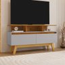 Rack para Tv até 50 Polegadas Rubi 2 Portas Naturalle/off White - Móveis Bechara - 1
