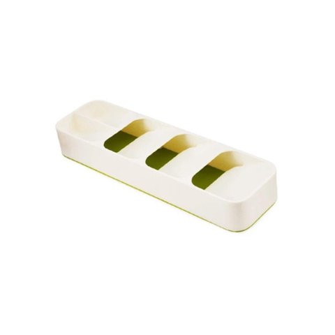 Porta Talher Organizador de Gavetas 5 Divisórias 1 Un Branco