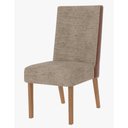 Ver imagem 4 de Conjunto Mesa de Jantar Henn Adriana Tampo de Vidro Nature Off Caramelo Creme
