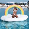Boia Gigante Arco Iris 4 Pessoas Inflavel Praia Flutuante 2 Metros Festa Lazer Piscina - 2