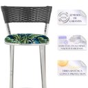 Ver imagem 3 de Kit com 3 Banquetas em Alumínio, Fibra Sintética e Tecido Impermeável Tc Zanutto Preta