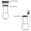 Ver imagem 2 de Kit com 3 Banquetas em Alumínio, Fibra Sintética e Tecido Impermeável Tc Zanutto Preta