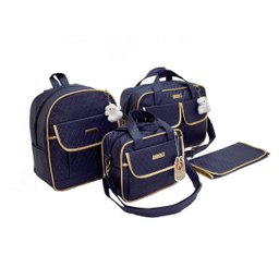 Kit Bolsa Maternidade com Mochila Menino Azul Marinho - 1