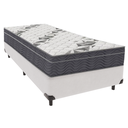 Ver imagem 1 de Cama Box Solteiro Branco e Colchão Airtech 100 D33 Ortobom